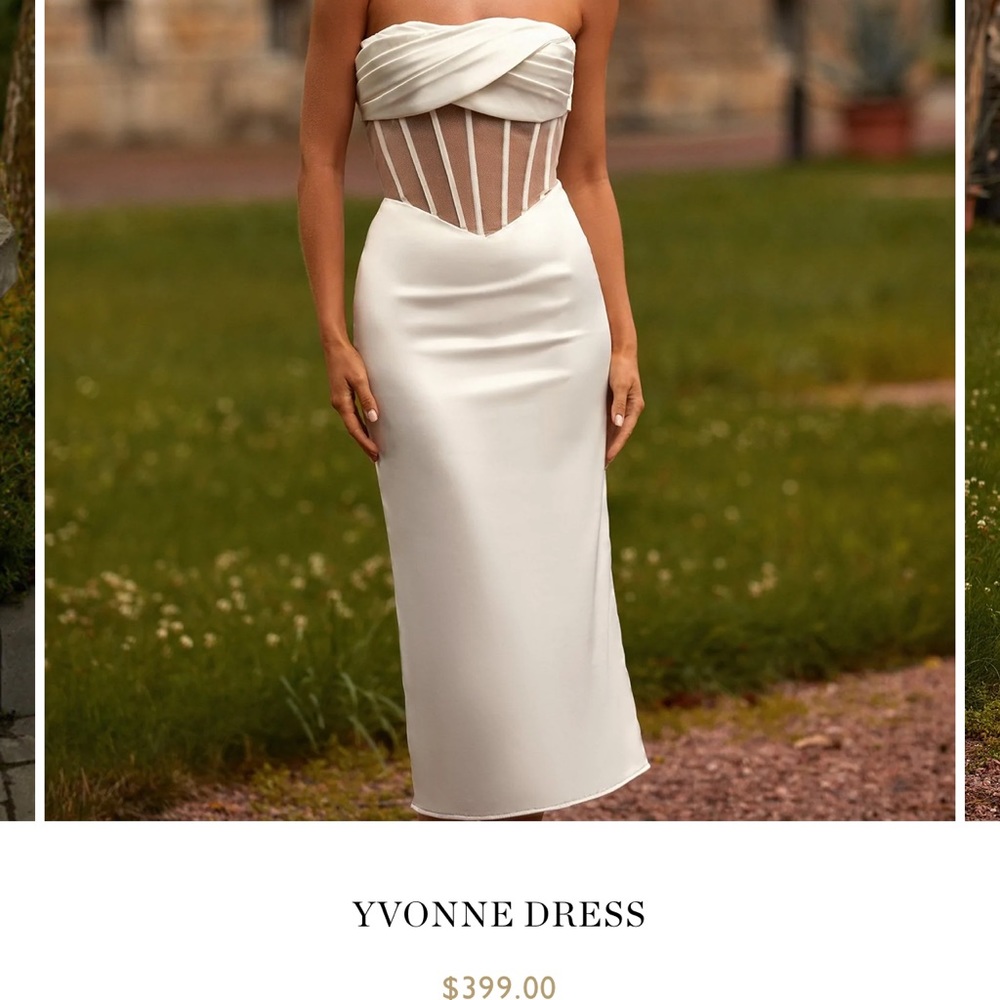 Alamour The Label Elegant White Dress